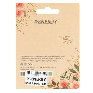 فلش 64 گیگ ایکس انرژی X-Energy Elegant USB3.1