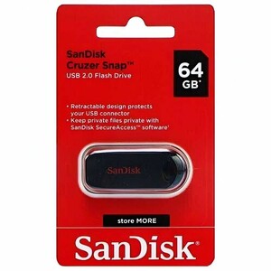 فلش 64 گیگ سن دیسک SanDisk Cruzer Snap
