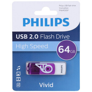 فلش 64 گیگ فیلیپس Philips Vivid FM64FD05P