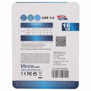 فلش 16 گیگ ویکومن Vicco Man VC364 USB3.0