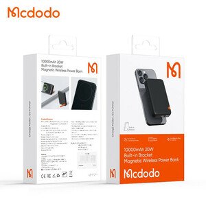 پاور بانک بی سیم فست شارژ مک دودو MC-510 PD 20W ظرفیت 10000 میلی آمپر ساعت