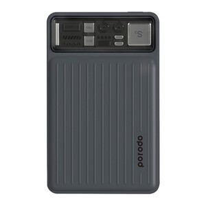 پاوربانک 10000 پرودو Porodo Slim Power Bank PD-PBFCH029 توان 22.5 وات و کابل متصل