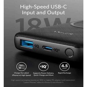 پاور بانک بی سیم فست شارژ 10000 انکر Anker PowerCore III Sense 10K A1617 PD 18W