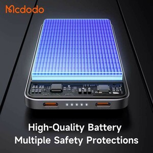 پاوربانک فست شارژ مک دودو MC-378 PD 20W ظرفیت 10000 میلی آمپر ساعت
