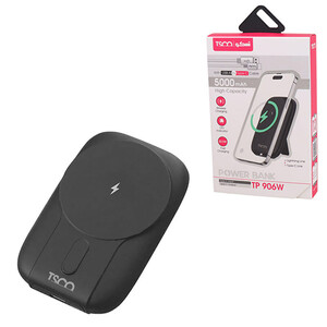 پاور بانک بی سیم فست شارژ تسکو TP 906W QC3.0 PD 22.5W ظرفیت 5000 میلی آمپر ساعت