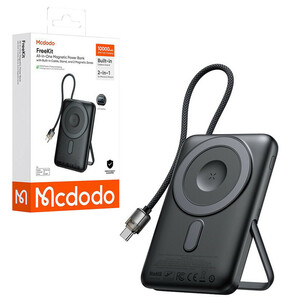 پاور بانک بی سیم فست شارژ مک دودو MC-632 PD 20W ظرفیت 10000 میلی آمپر ساعت