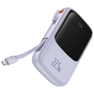 پاور بانک فست شارژ باسئوس Qpow Pro PPQD06010 QC3.0 PD 22.5W ظرفیت 10000 میلی آمپر ساعت