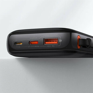 پاور بانک فست شارژ باسئوس Qpow Pro PPQD06010 QC3.0 PD 22.5W ظرفیت 10000 میلی آمپر ساعت