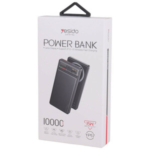 پاور بانک بی سیم فست شارژ یسیدو YP57 QC3.0 PD 22.5W ظرفیت 10000 میلی آمپر ساعت