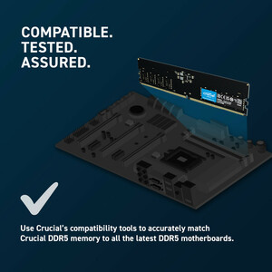 رم کامپیوتر کروشیال CT16G48C40U5 DDR5 16GB Single 4800MHz CL40