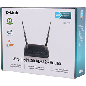 مودم روتر +ADSL2 دی لینک DSL-2750U