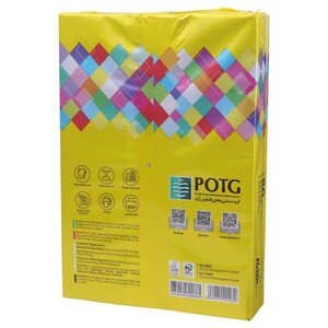 کاغذ A4 رز پرینت زرد 80 گرم بسته 500 عددی