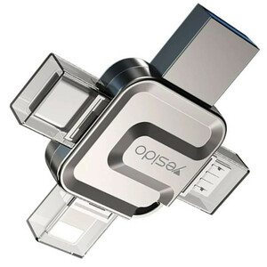 فلش 128 گیگ یسیدو Yesido FL15 OTG Type-C / Micro USB / Lightning USB3.0