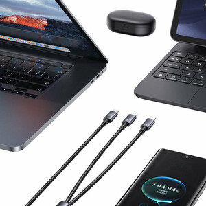کابل دو سر فست شارژ 60 وات یوسامز SJ740 طول 1.2 متر