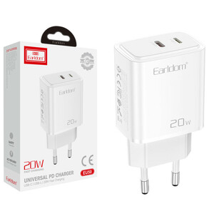 شارژر دیواری 20 وات ارلدام ES-EU50 PD 3A