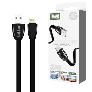 کابل آیفونی فست شارژ 2.4 آمپر ارلدام EC-111i طول 3 متر