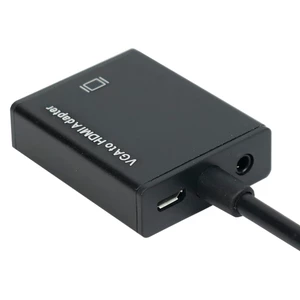 تبدیل VGA به Adapter 5138 HDMI + کابل صدا و کابل Micro USB