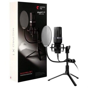 میکروفون کندانسور و پایه لرزشگیر Yanmai Micpro X1 + پاپ فیلتر