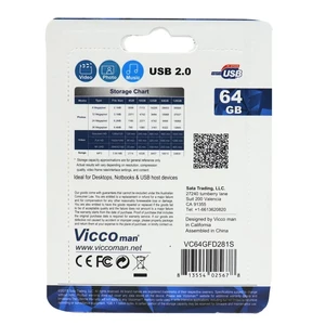 فلش 64 گیگ ویکومن ViccoMan VC281 S
