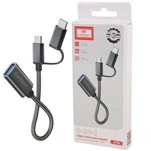 تبدیل USB OTG به MicroUSB / Type-C ارلدام ET-OT84