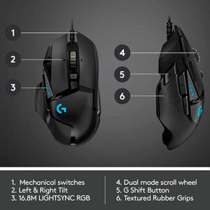 موس گیمینگ لاجیتک G502 Hero