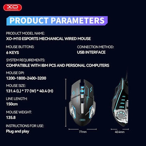موس گیمینگ ایکس او XO-M10