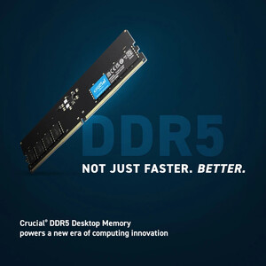 رم کامپیوتر کروشیال DDR5 32GB Single 4800MHz CL40