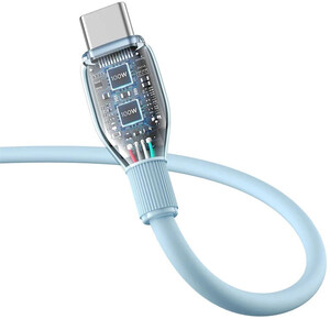 کابل تایپ سی فست شارژ 100 وات باسئوس Pudding P10355703 طول 1.2 متر کد 2