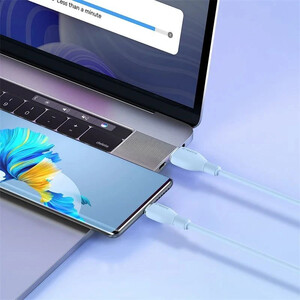 کابل تایپ سی فست شارژ 100 وات باسئوس Pudding P10355703 طول 1.2 متر کد 2