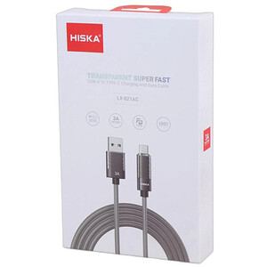 کابل تایپ سی فست شارژ 3 آمپر هیسکا LX-821AC طول 1 متر
