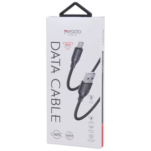 کابل تایپ سی فست شارژ 18 وات یسیدو CA126C طول 1 متر