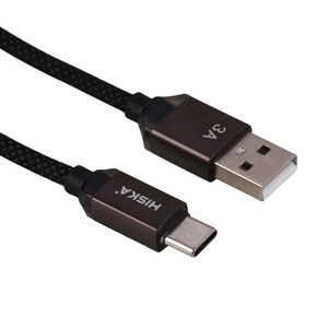 کابل تایپ سی فست شارژ 3 آمپر هیسکا LX-801AC طول 1 متر