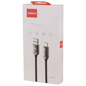 کابل تایپ سی فست شارژ 3 آمپر هیسکا LX-801AC طول 1 متر