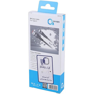 کابل تایپ سی فست شارژ 5 آمپر اکسیژن LX-38 طول 1.2 متر