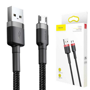 کابل میکرو یو اس بی 2.4 آمپر باسئوس Cafule CAMKLF-B طول 1 متر