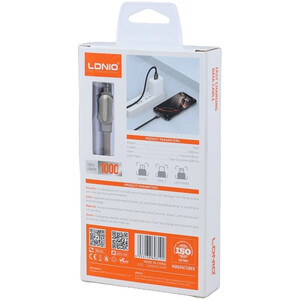 کابل میکرو یو اس بی فست شارژ 50 وات الدینیو LS211 طول 1 متر