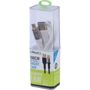 کابل میکرو یو اس بی فست شارژ 18 وات رویال RCS-119 طول 1 متر