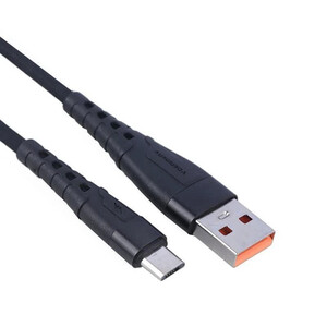 کابل میکرو یو اس بی فست شارژ 3.6 آمپر دنمن D57V طول 1 متر