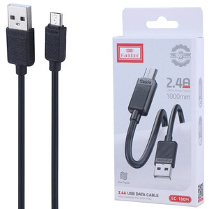 کابل میکرو یو اس بی فست شارژ 2.4 آمپر ارلدام EC-180M طول 1 متر