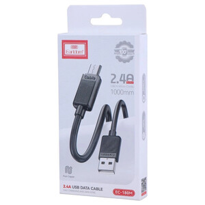 کابل میکرو یو اس بی فست شارژ 2.4 آمپر ارلدام EC-180M طول 1 متر