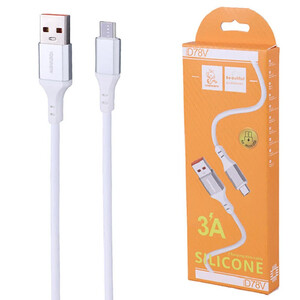 کابل میکرو یو اس بی فست شارژ 3 آمپر دنمن D78V طول 1 متر