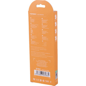 کابل میکرو یو اس بی فست شارژ 3 آمپر دنمن D78V طول 1 متر