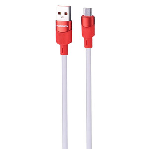 کابل میکرو یو اس بی فست شارژ 3 آمپر دنمن D75V طول 1 متر