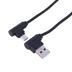 کابل میکرو یو اس بی فست شارژ ریمکس Highcopy دو سر L طول 1 متر