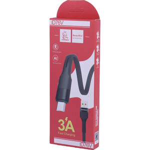 کابل میکرو یو اس بی فست شارژ 3 آمپر دنمن D76V طول 1 متر