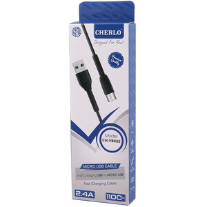 کابل میکرو یو اس بی فست شارژ 2.4 آمپر چرلو CH-V8K02 طول 1.1 متر