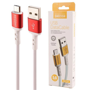 کابل میکرو یو اس بی فست شارژ 5 آمپر شوش SH72A طول 1.1 متر