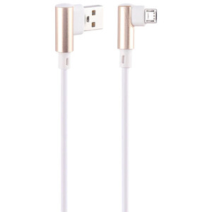 کابل میکرو یو اس بی فست شارژ 3 آمپر شوش SH245A دو سر L طول 1.1 متر