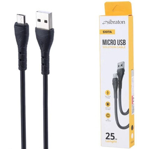 کابل کوتاه میکرو یو اس بی سیبراتون S107A طول 25 سانتی متر