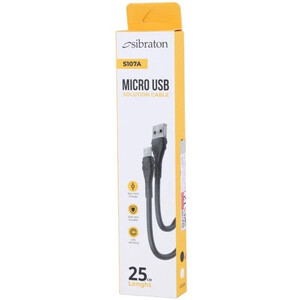 کابل کوتاه میکرو یو اس بی سیبراتون S107A طول 25 سانتی متر